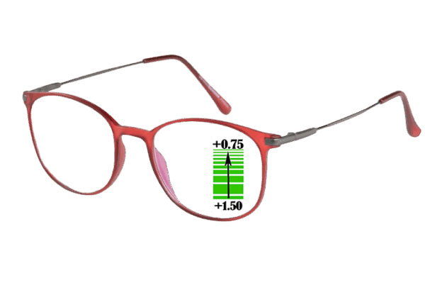 Leesbril Ofar Office Multifocaal CF0003C- Rood -+1.50