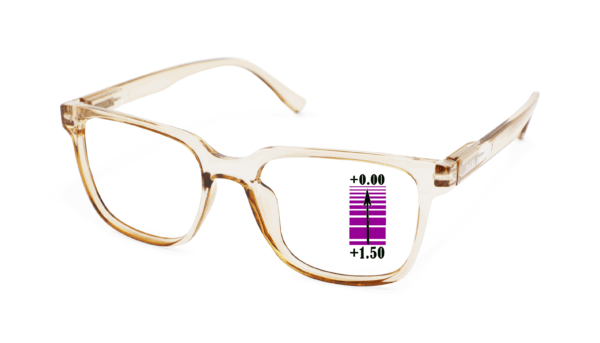 Leesbril Vista Bonita Cubo XL -progressief-Soft-skin-+1.50