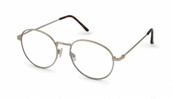 Leesbril Readr. -0042 OVAL-Shiny gold-+3.00 met blauwlichtfilter