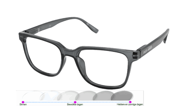 Leesbril Vista Bonita Cubo Photochromic-Midnight Blue-+2.00