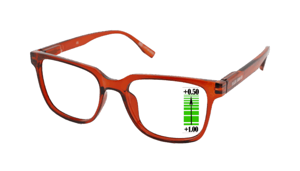 Leesbril Vista Bonita Cubo Multifocaal-Terra Cotta-+0.50-+1.00