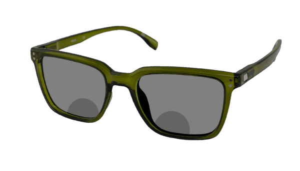 Leeszonnebril Vista Bonita Cubo XL Bifocaal-Army Green-+1.00