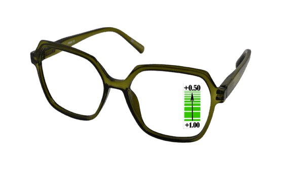 Leesbril Vista Bonita Mira Multifocaal-Army-green-+1.25-+2.50