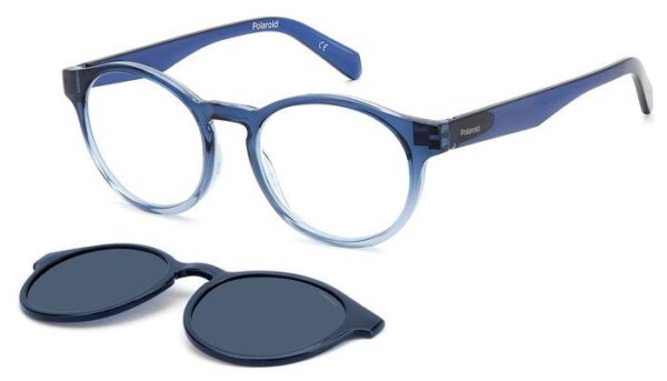 Leesbril Polaroid PLD0031 Met Zonneclip-Blauw Grijs-+2.50