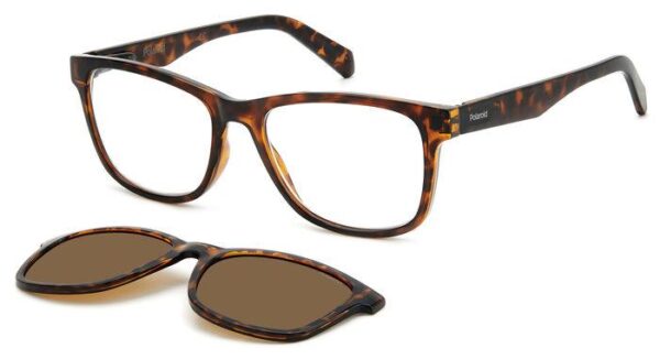 Leesbril Polaroid PLD0030 Met Zonneclip-Havanna -+3.00