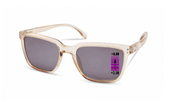 Zonneleesbril Vista Bonita Cubo XL Progressief-Soft skin-+2.50